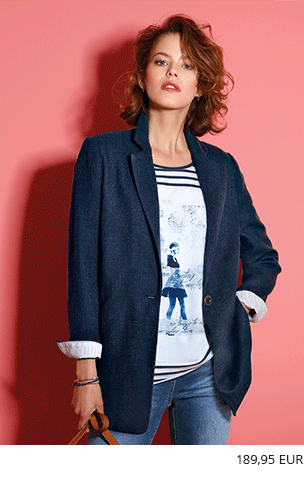 Oversized Blazer mit leichter Struktur in 1/1 Arm (13609377)