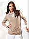 Peter Hahn - Figurschmeichelnder V-Pullover