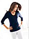 Peter Hahn - Hochwertiges 3/4-Arm V-Shirt