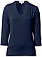 Peter Hahn - Hochwertiges 3/4-Arm V-Shirt