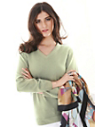 Peter Hahn - Figurschmeichelnder V-Pullover