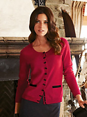 cashmere - Exquisiter Rundhals-Cardigan