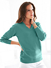 Peter Hahn - Figurschmeichelnder V-Pullover