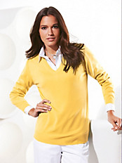Peter Hahn - Figurschmeichelnder V-Pullover