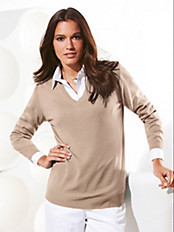 Peter Hahn - Figurschmeichelnder V-Pullover