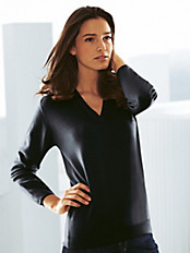 Peter Hahn - Figurschmeichelnder V-Pullover