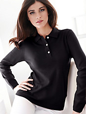 Peter Hahn - Formtreuer Polo-Pullover aus 100% Schurwolle