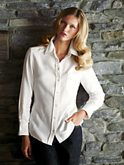 Peter Hahn - Hochwertige Flanell-Bluse mit 1/1-Arm