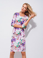 Escada - Jersey-Kleid mit Blüten-Print