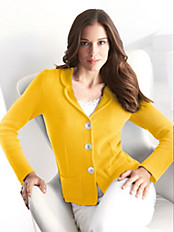 Peter Hahn - Strickjacke mit Revers-Kragen