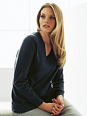 Peter Hahn - V-Pullover in reinem Kaschmir
