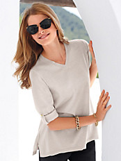 Peter Hahn - V-Pullover mit leicht ausgestellter A-Linie