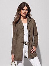 CHRIST Leather - Zeitloser Ledermantel mit Revers-Kragen