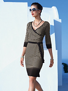 Basler - Komfortables Jersey-Kleid mit Punkte-Dessin