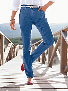 Peter Hahn - 5-Pocket-Hose mit edlem Paisley-Jacquard