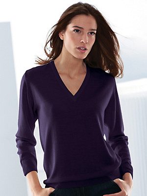 Peter Hahn - Figurschmeichelnder V-Pullover