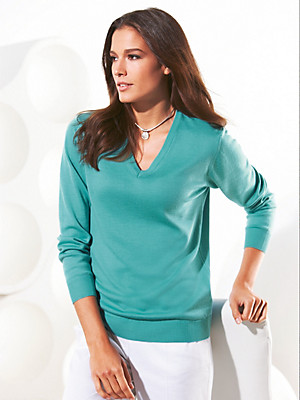 Peter Hahn - Figurschmeichelnder V-Pullover