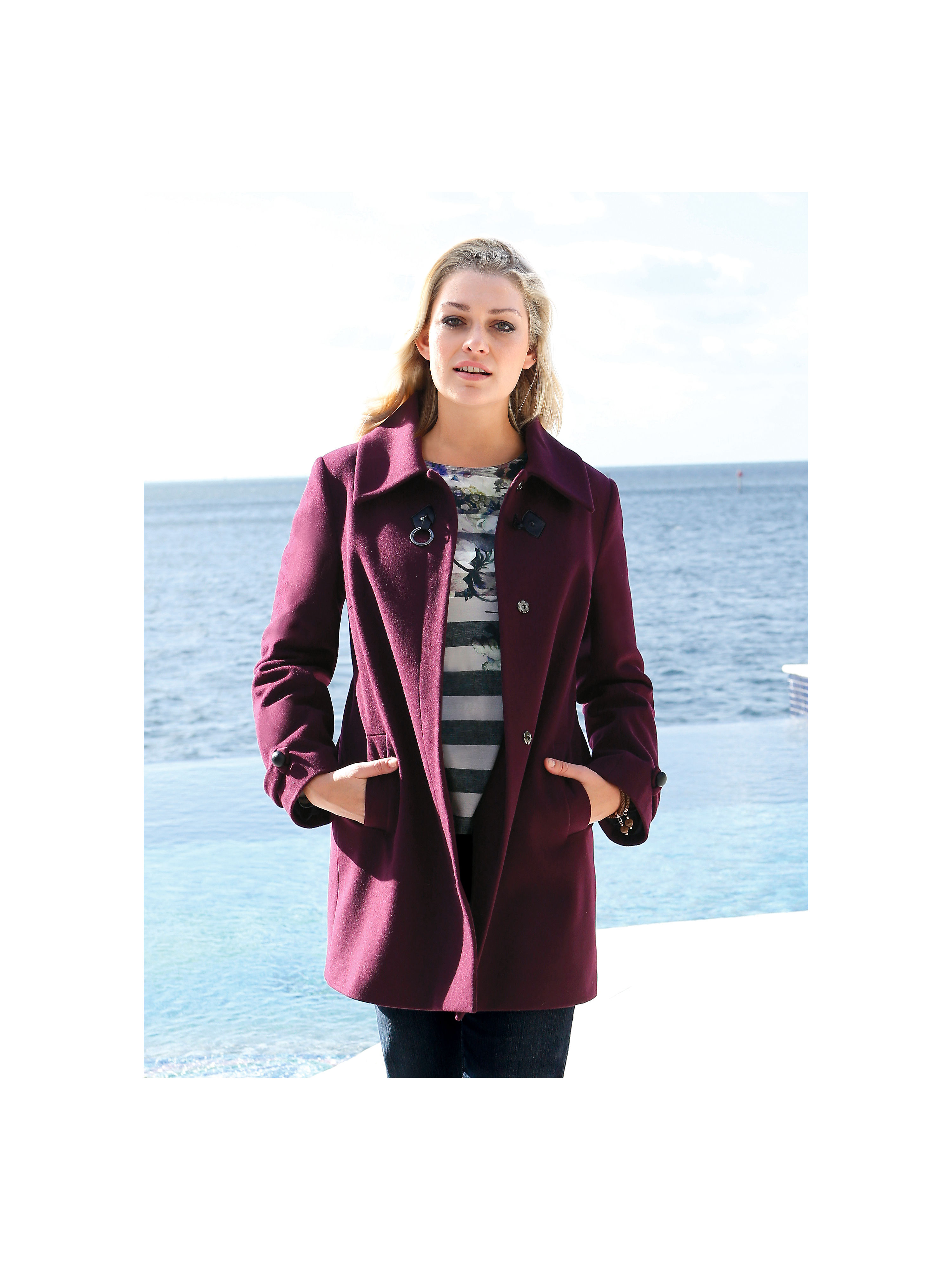 Image of Coat Anna Aura red