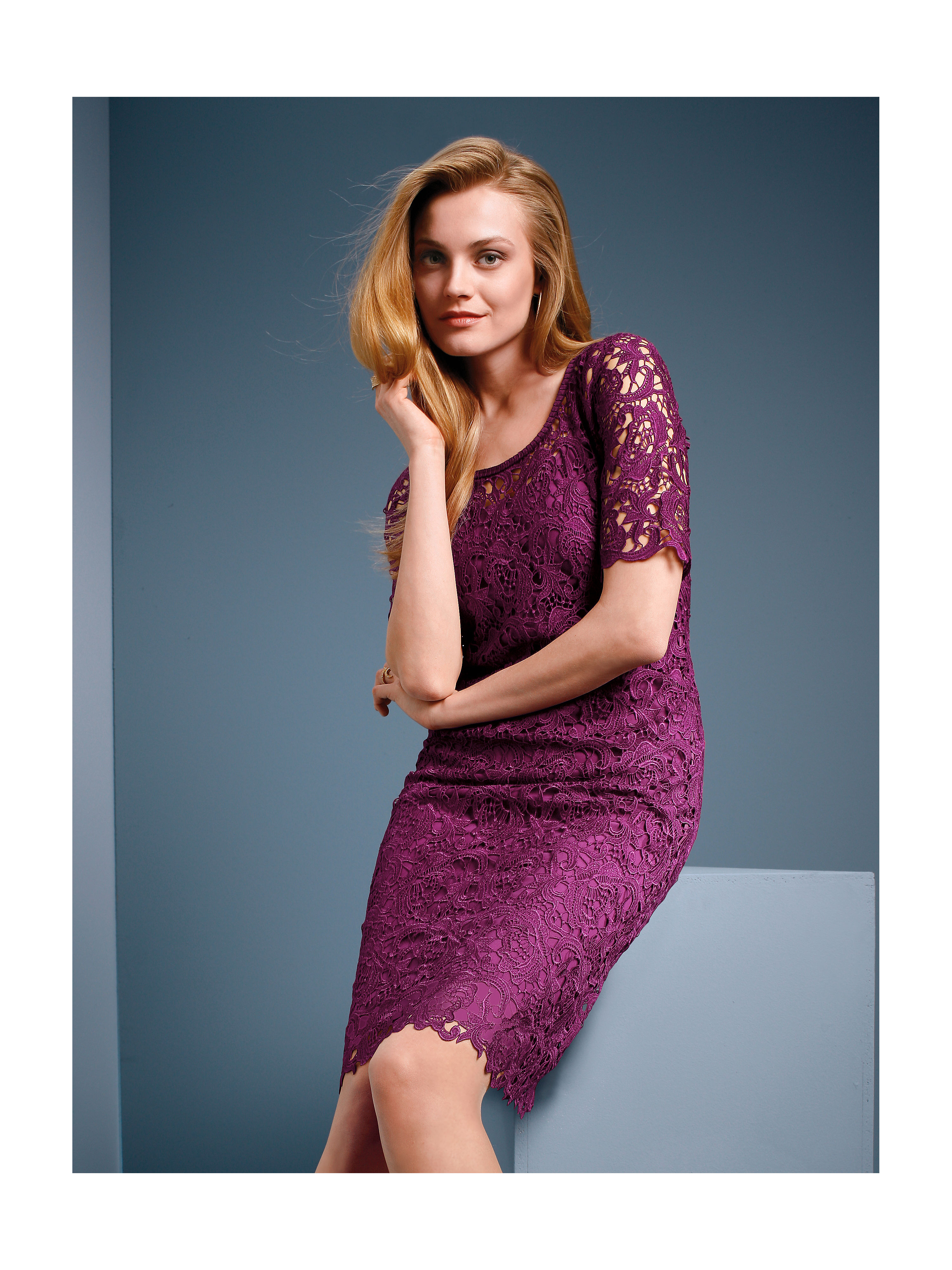 Image of Lace dress Uta Raasch purple