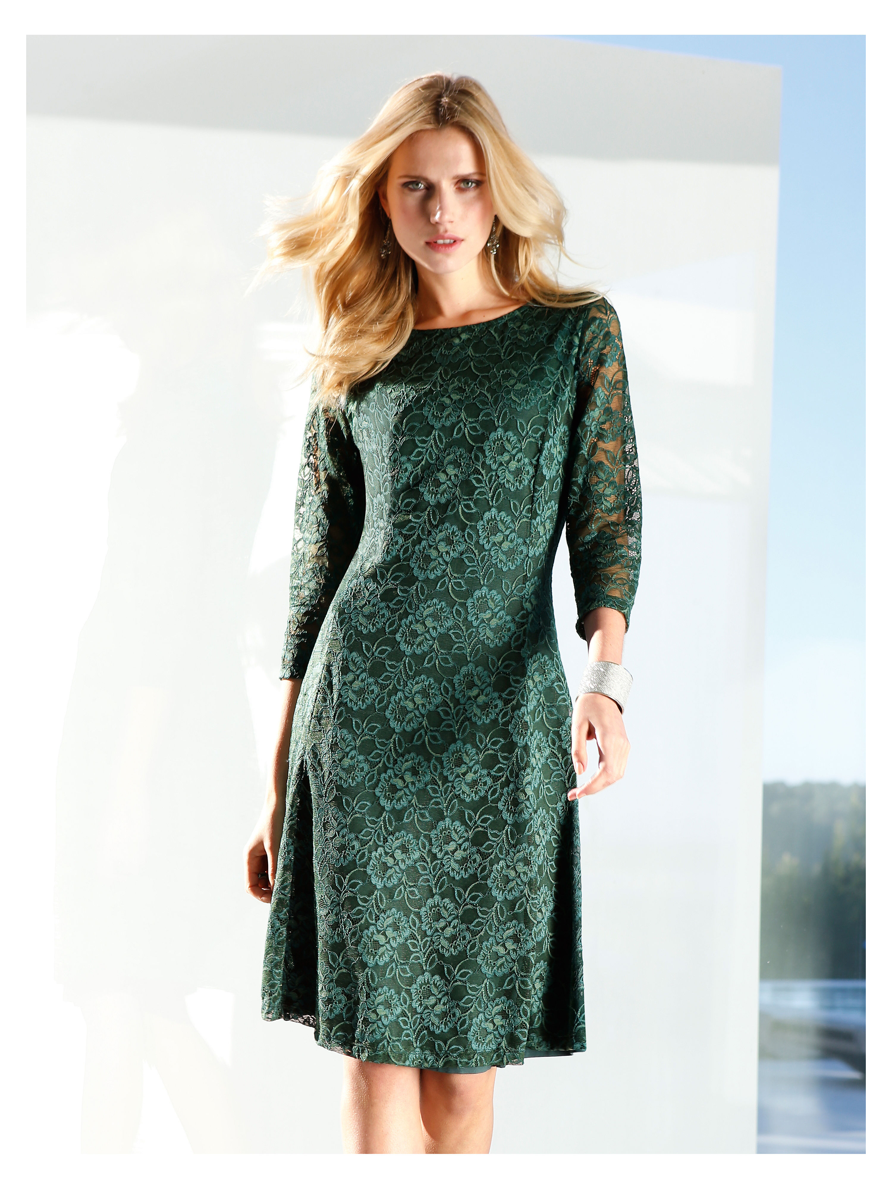 Image of Lace dress Peter Hahn green