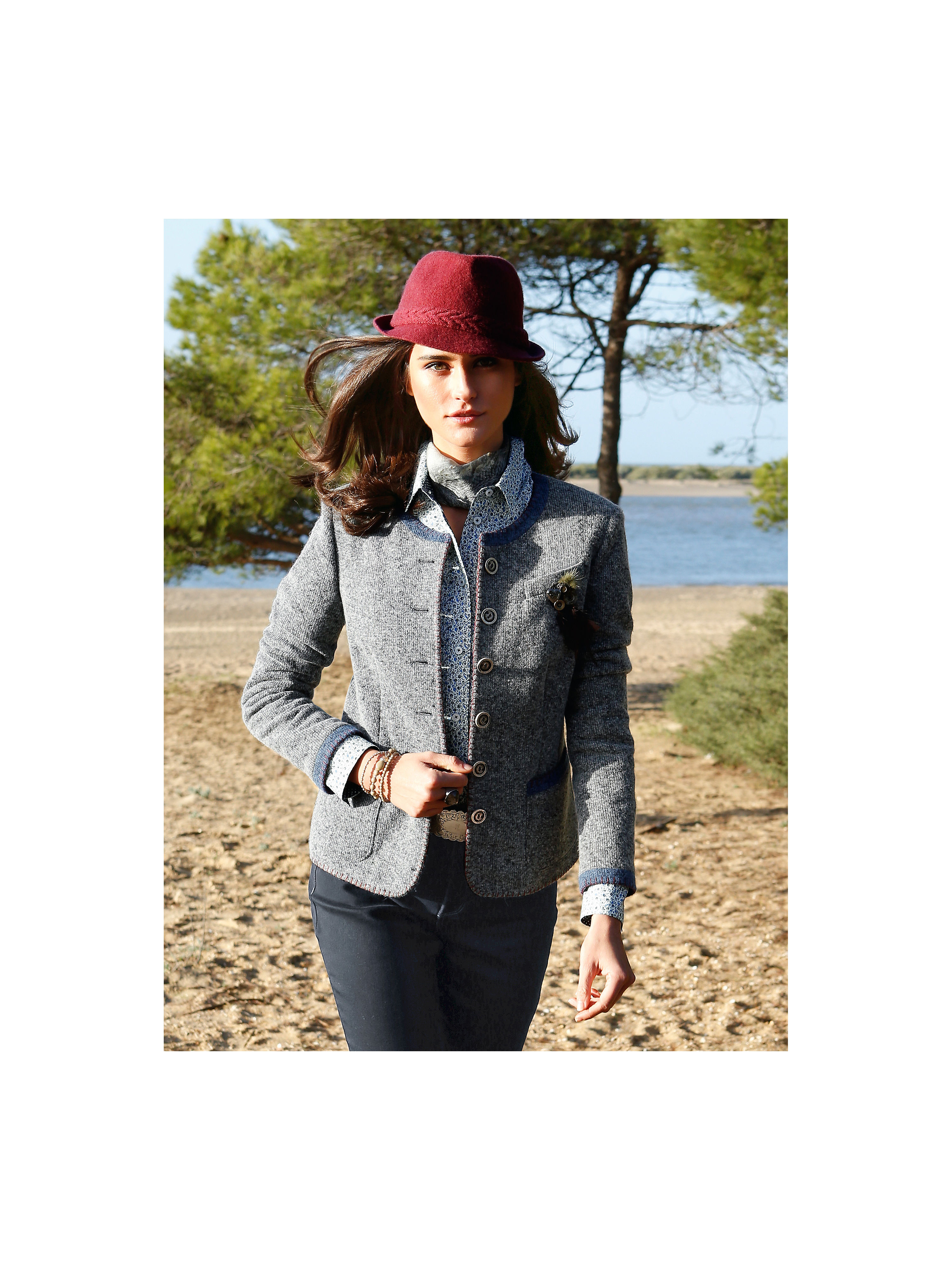Image of Knitted jacket Peter Hahn grey