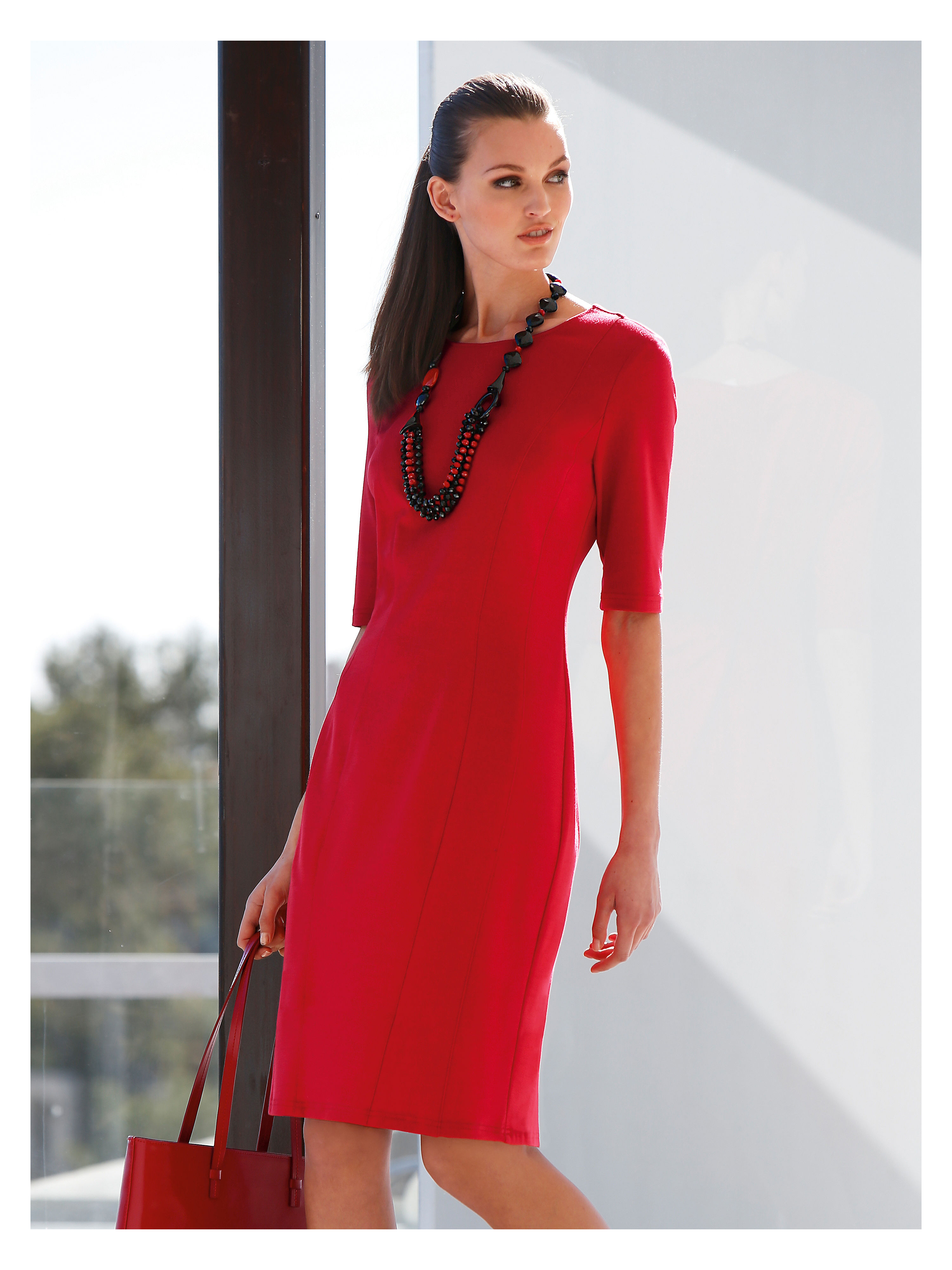 Image of Jersey dress Peter Hahn red size: 20