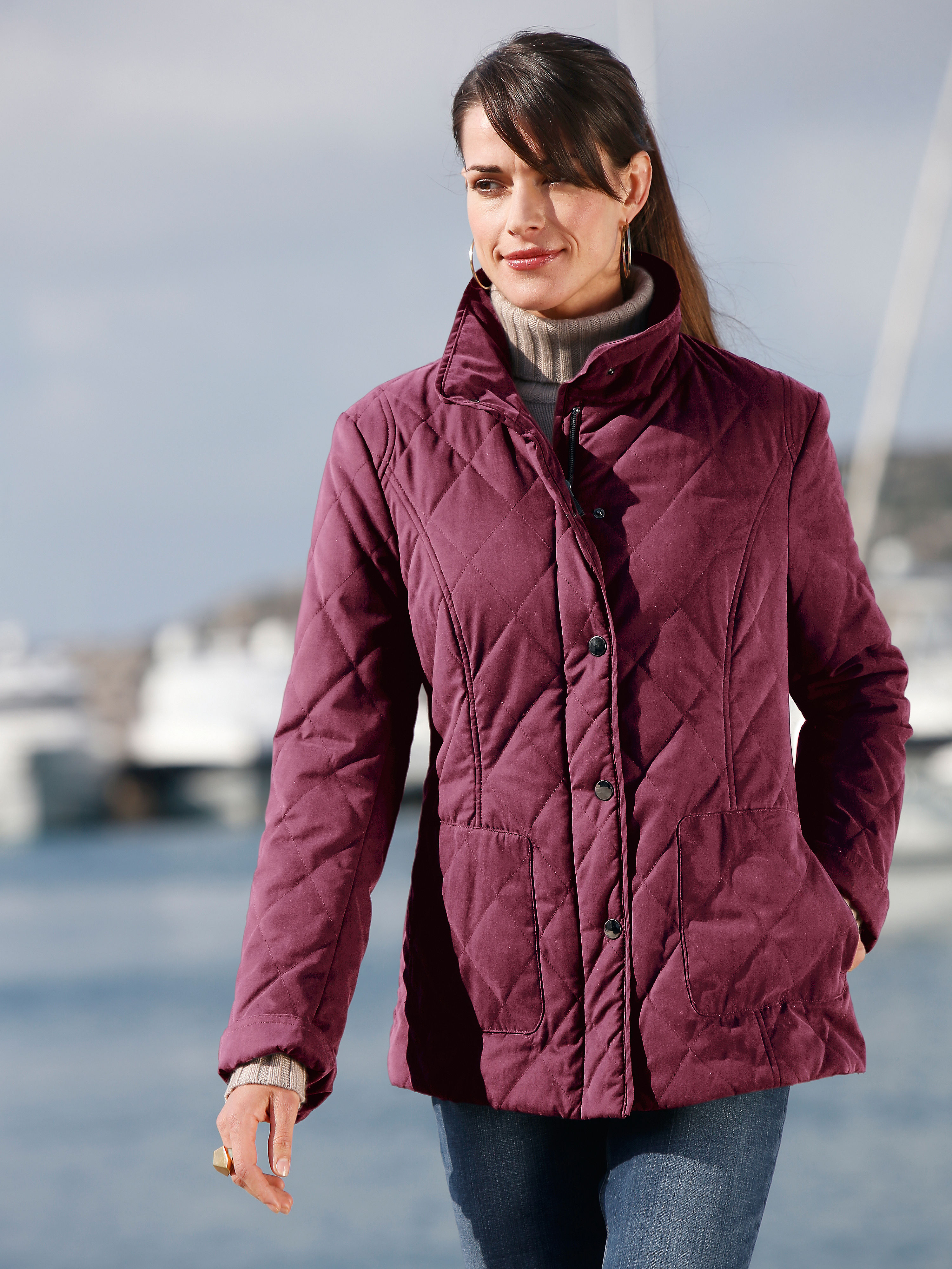 Image of Quilted jacket Peter Hahn red size: 26