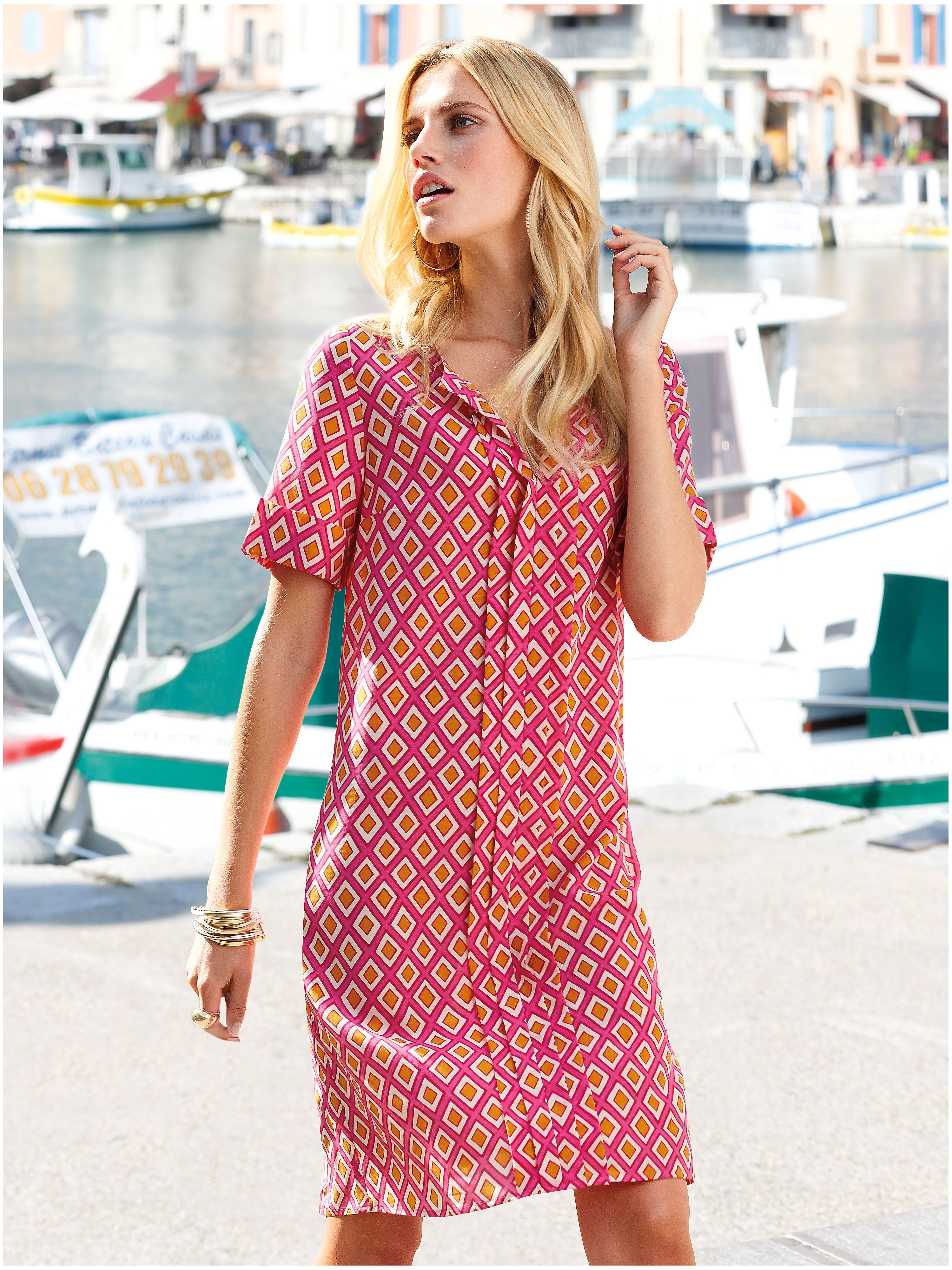 Image of Dress with 1/2-length sleeves Uta Raasch multicoloured size: 10