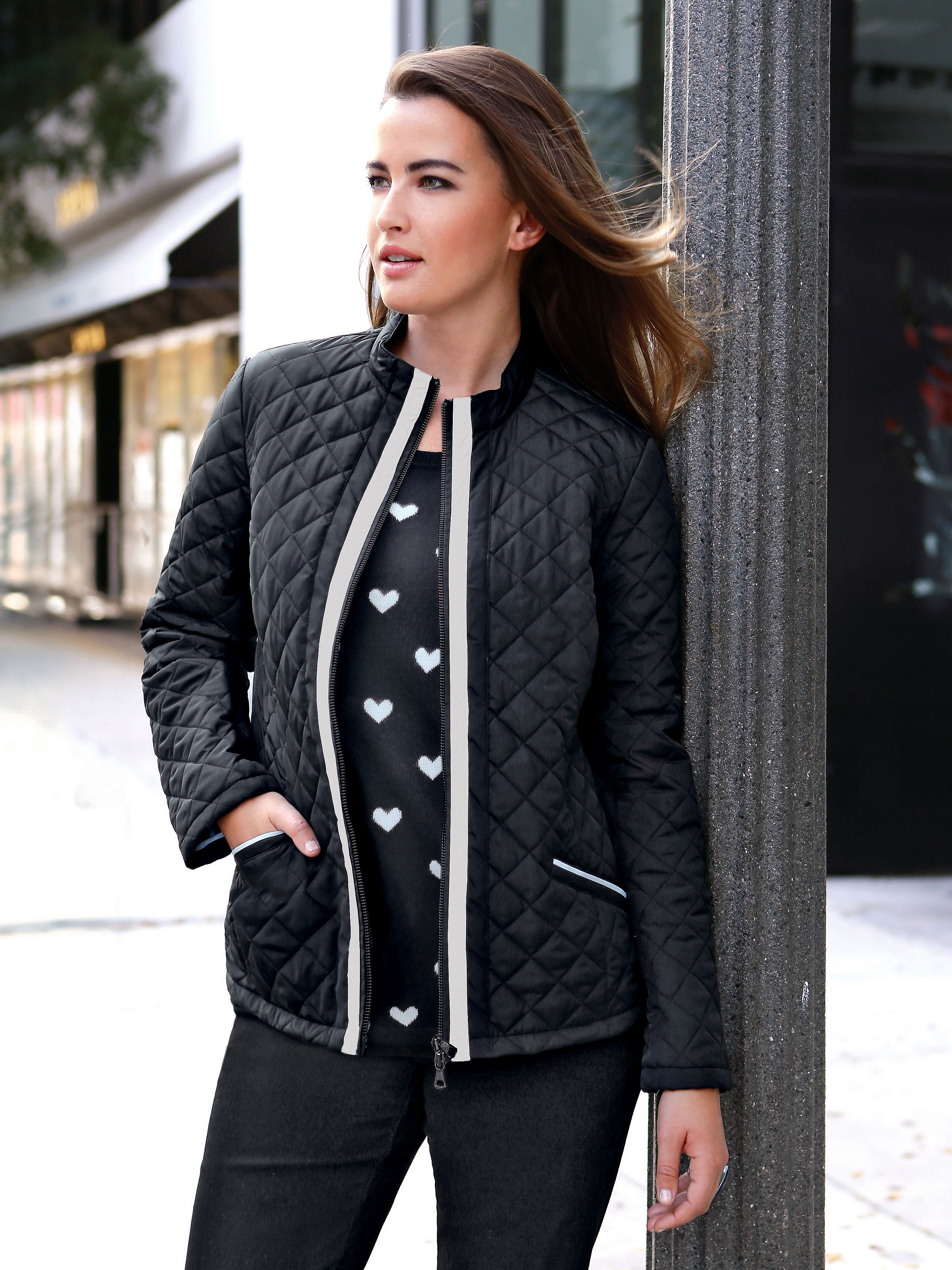 Image of Quilted jacket Anna Aura black size: 22