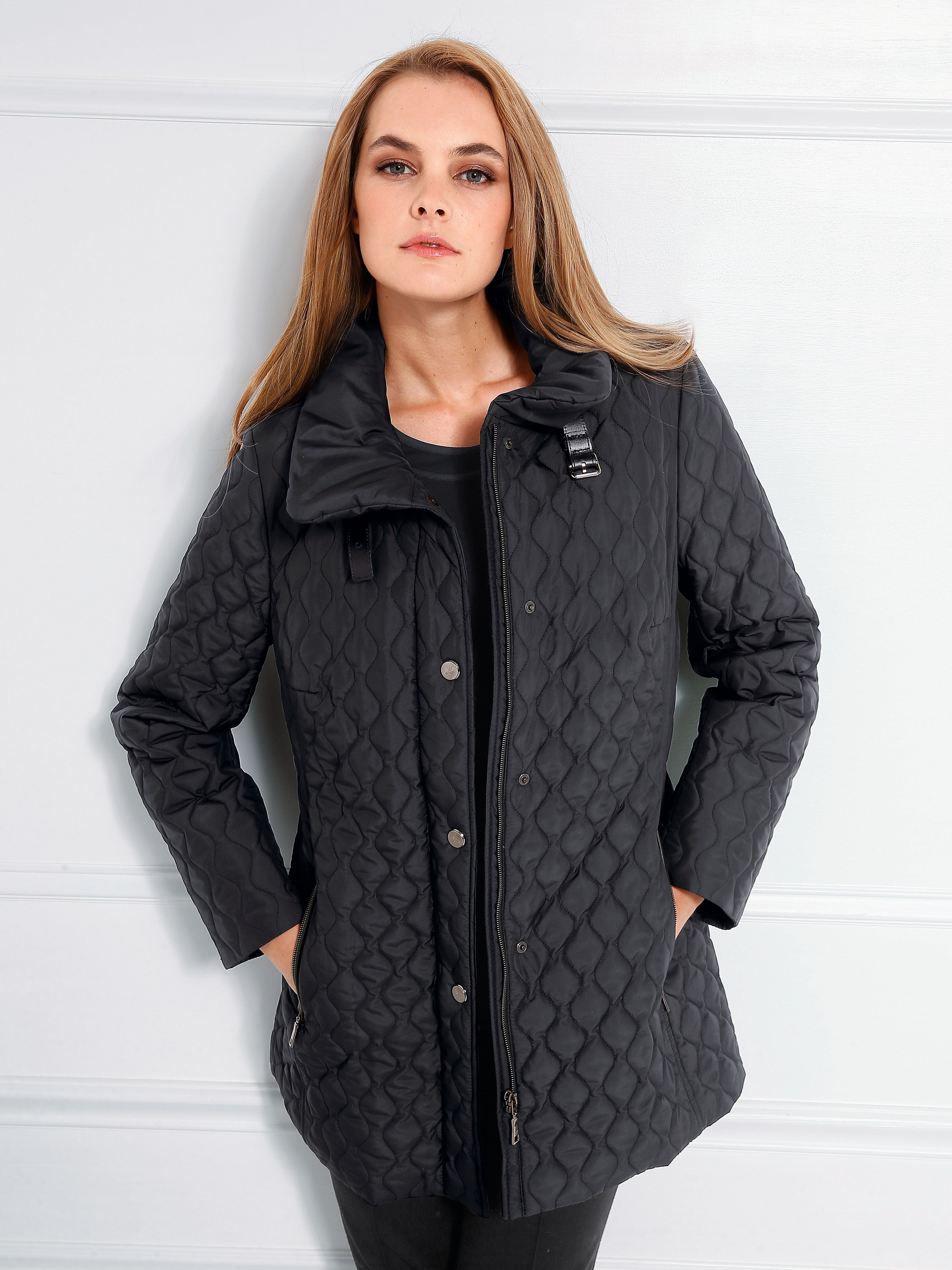 Image of Quilted jacket Basler black size: 22