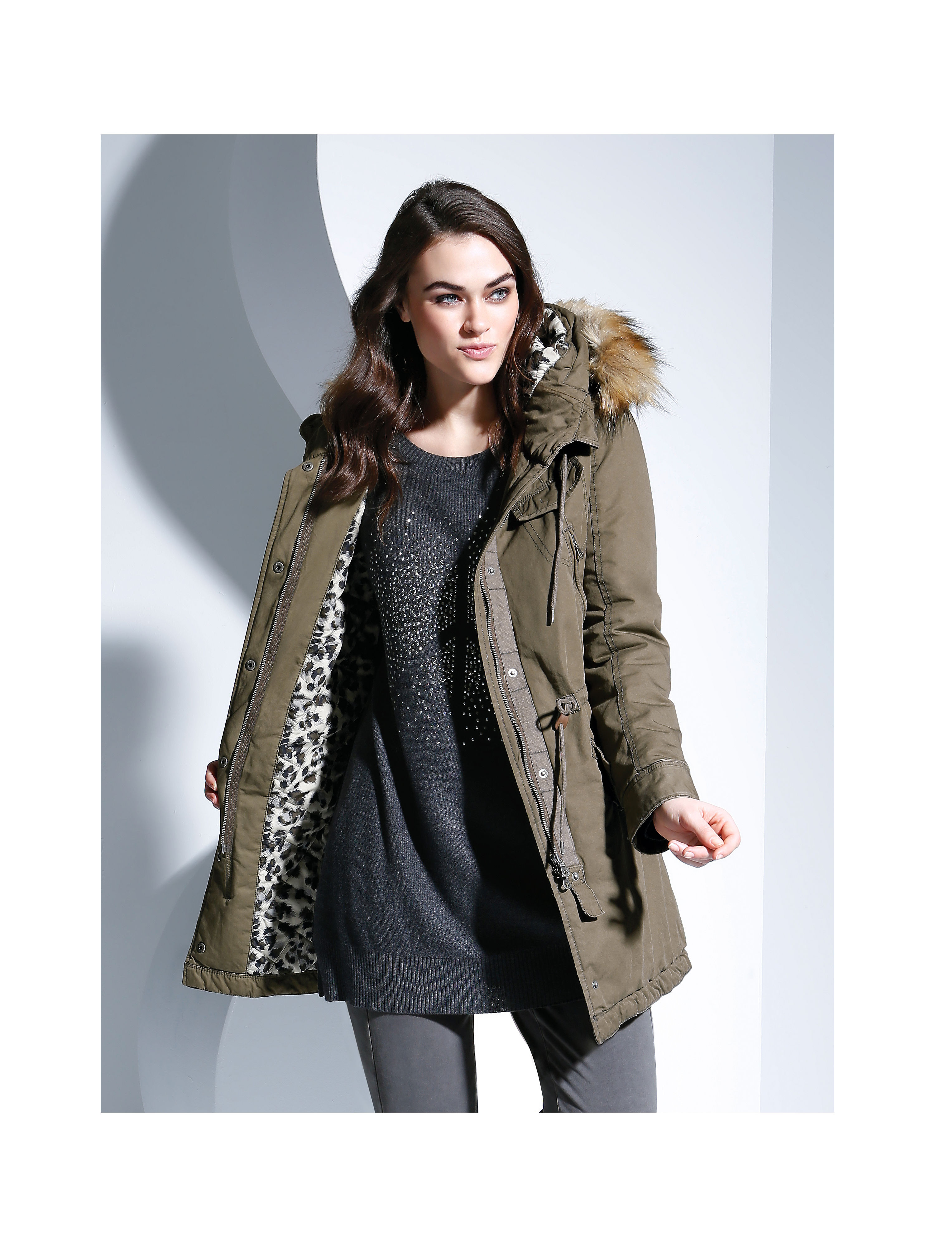 Image of Parka frapp green