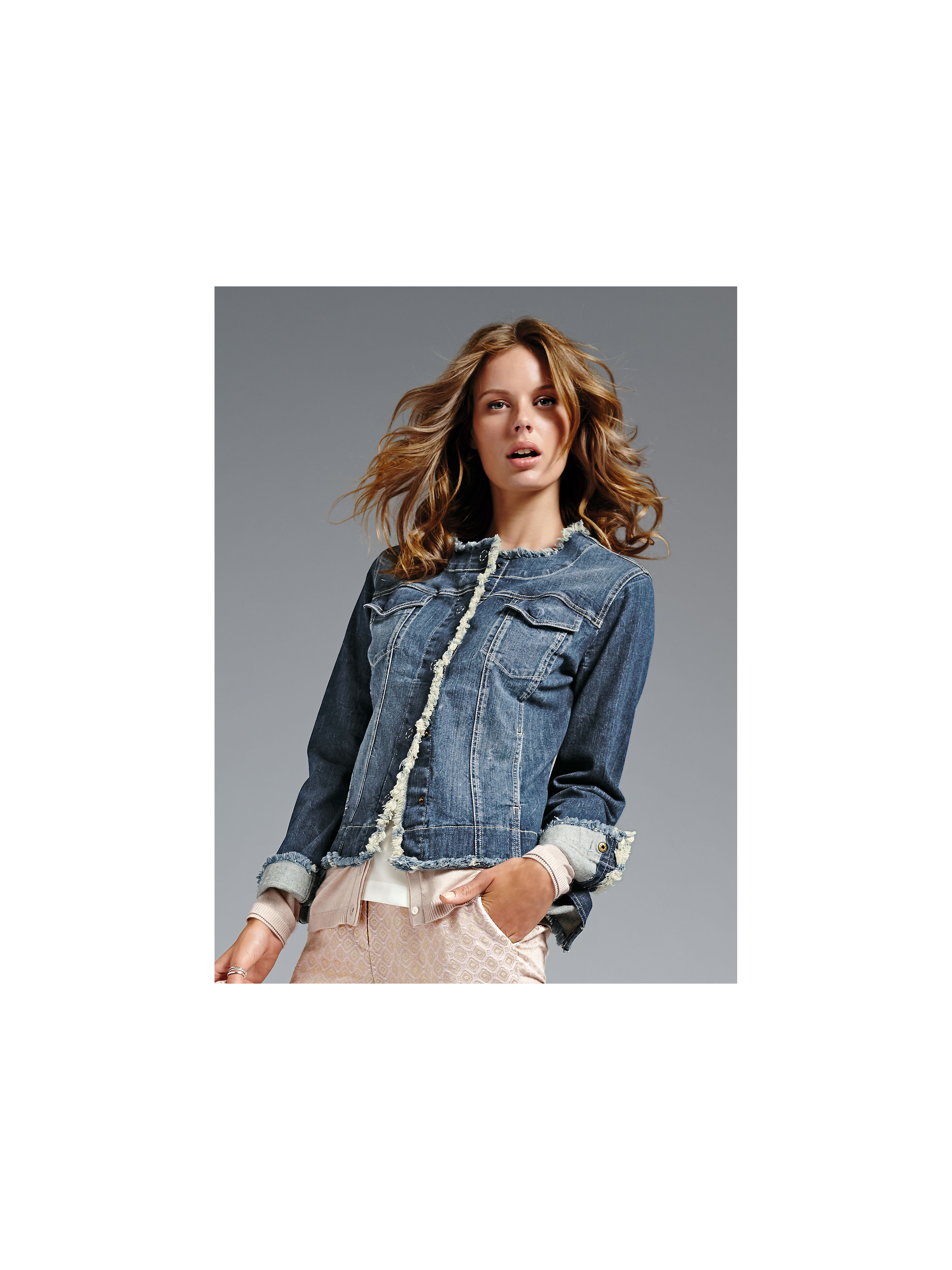 Image of Denim jacket Looxent denim