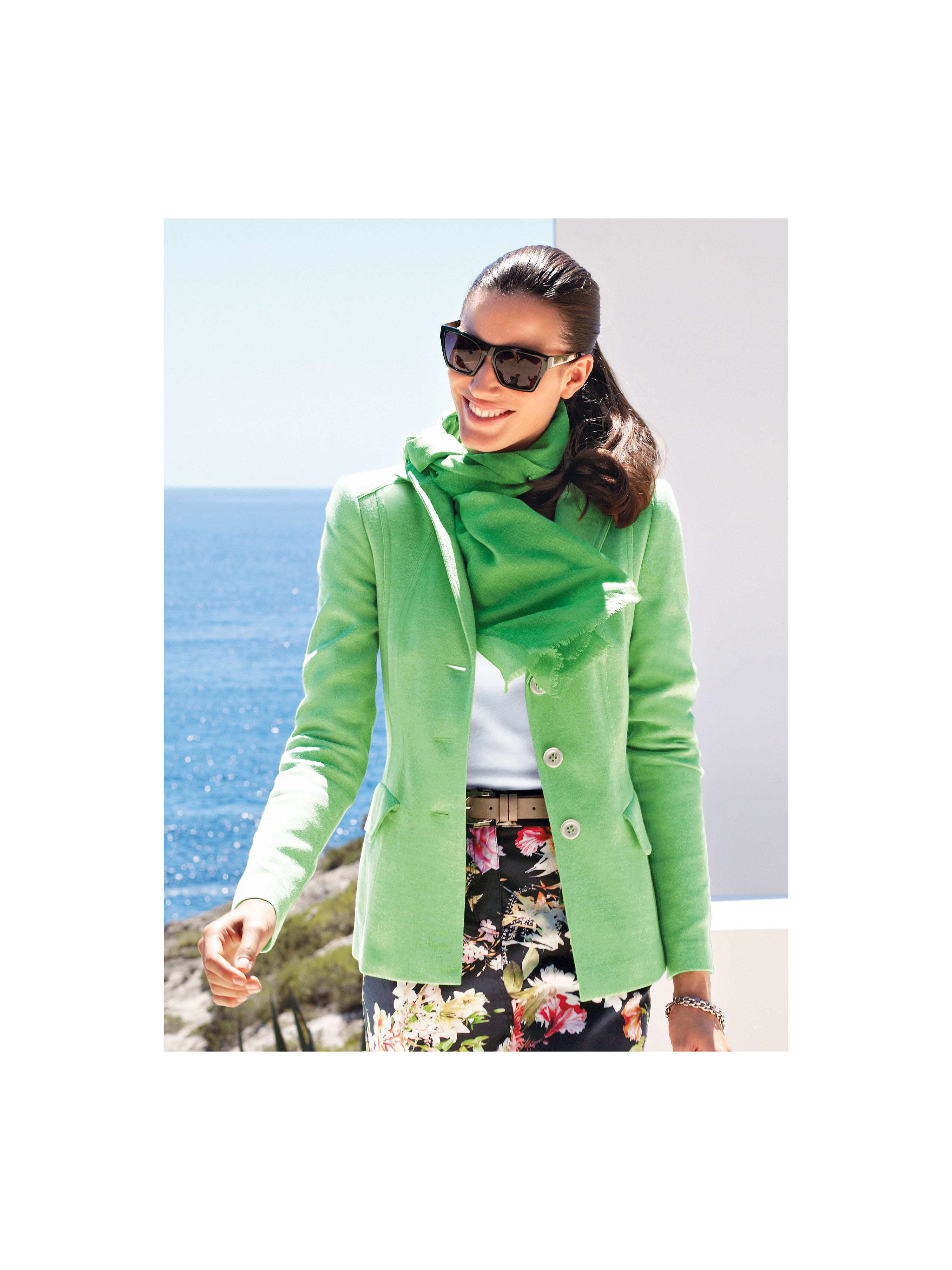 Image of Jersey blazer Peter Hahn green