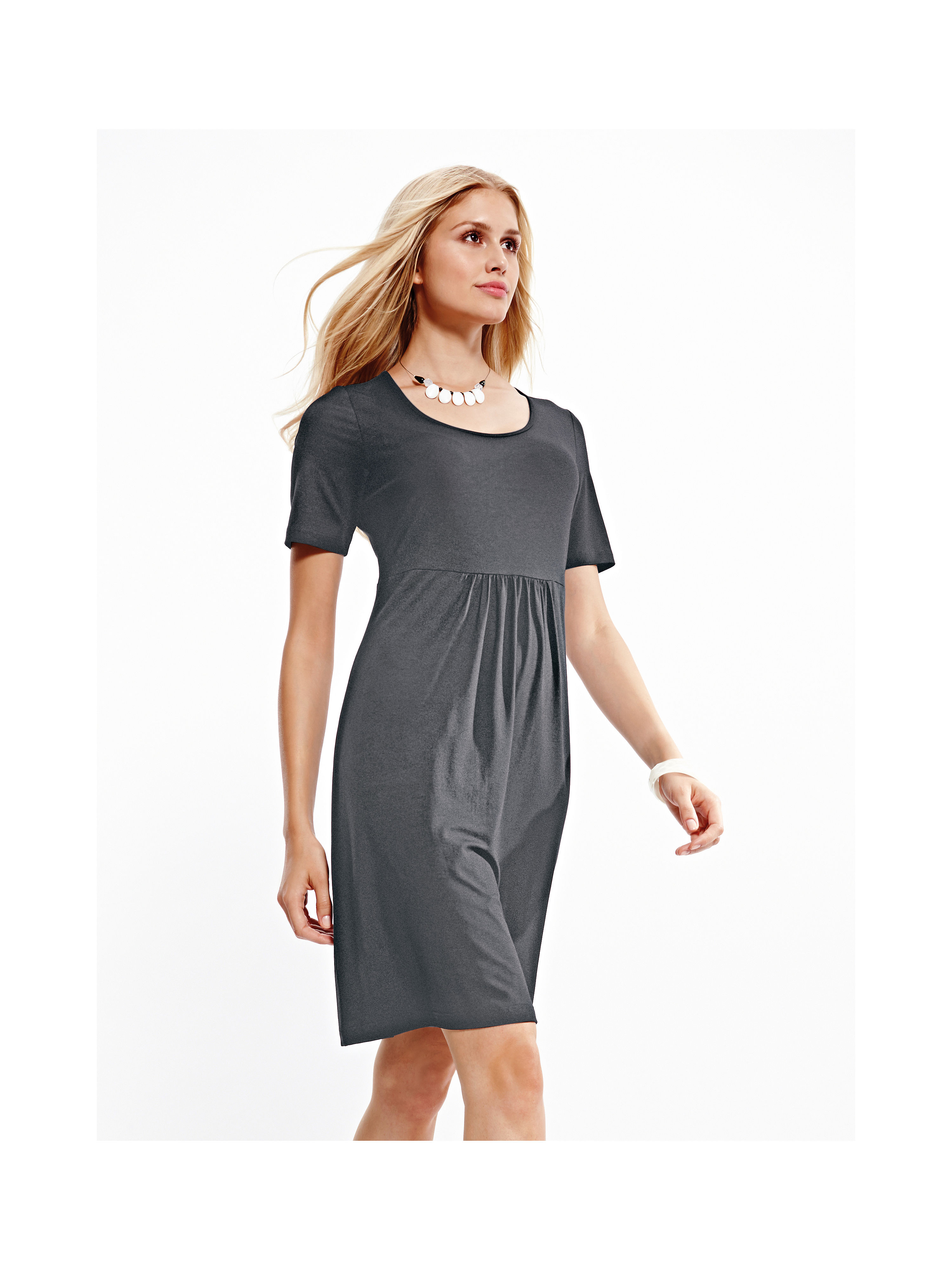 Image of Jersey dress Peter Hahn grey size: 22