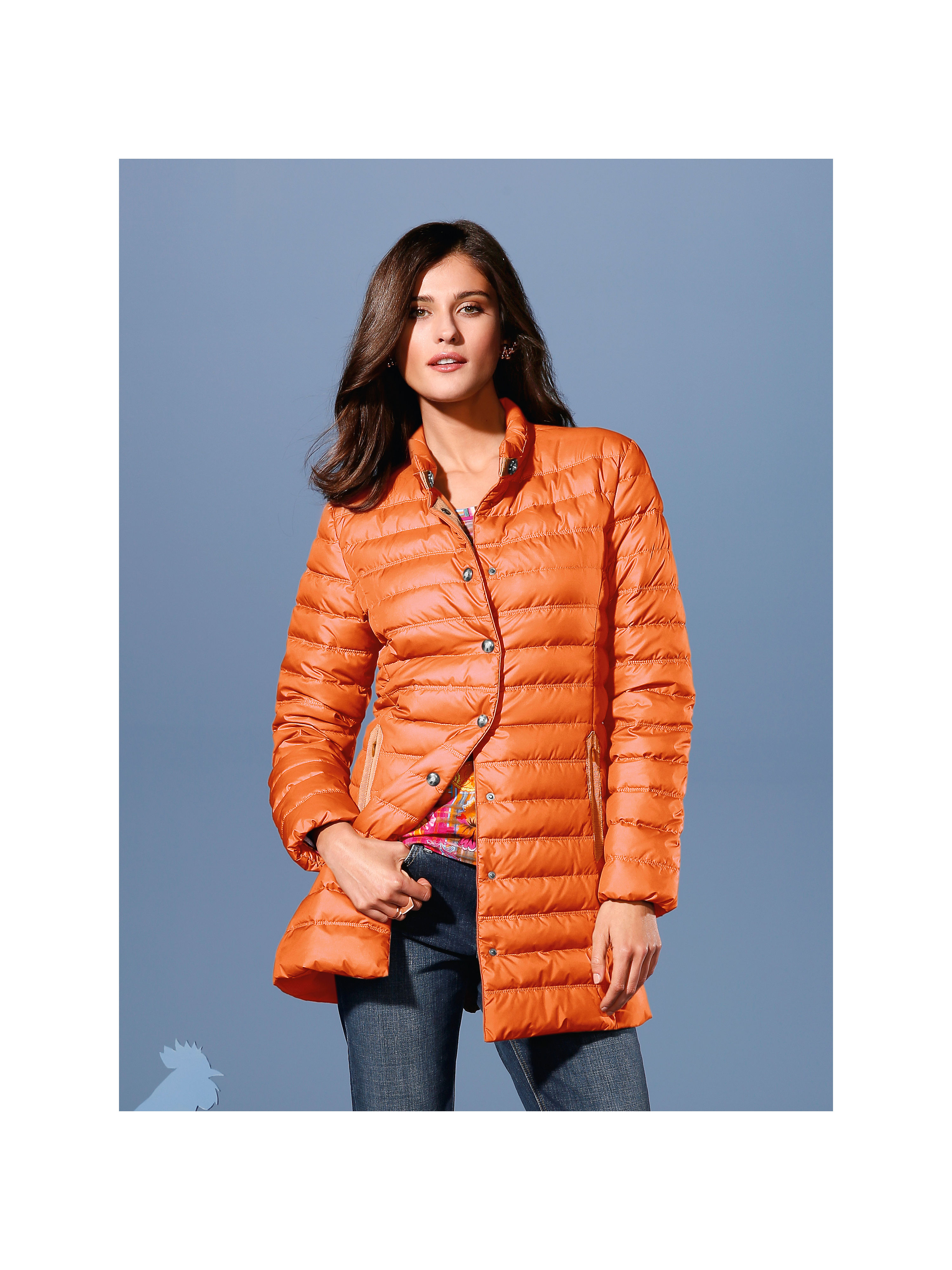 Image of Quilted down coat Schneiders Salzburg orange