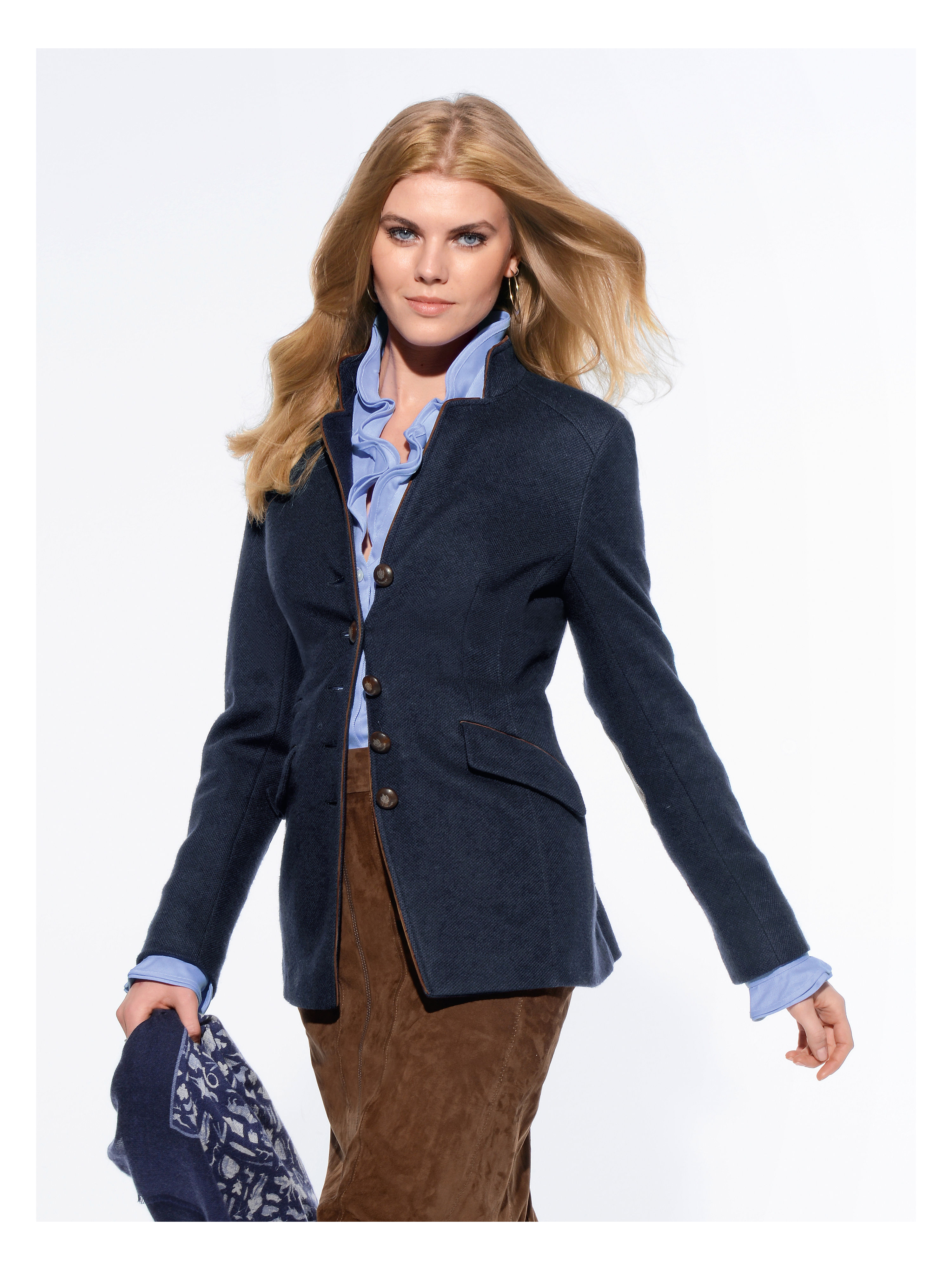 Image of Jersey blazer HABSBURG blue