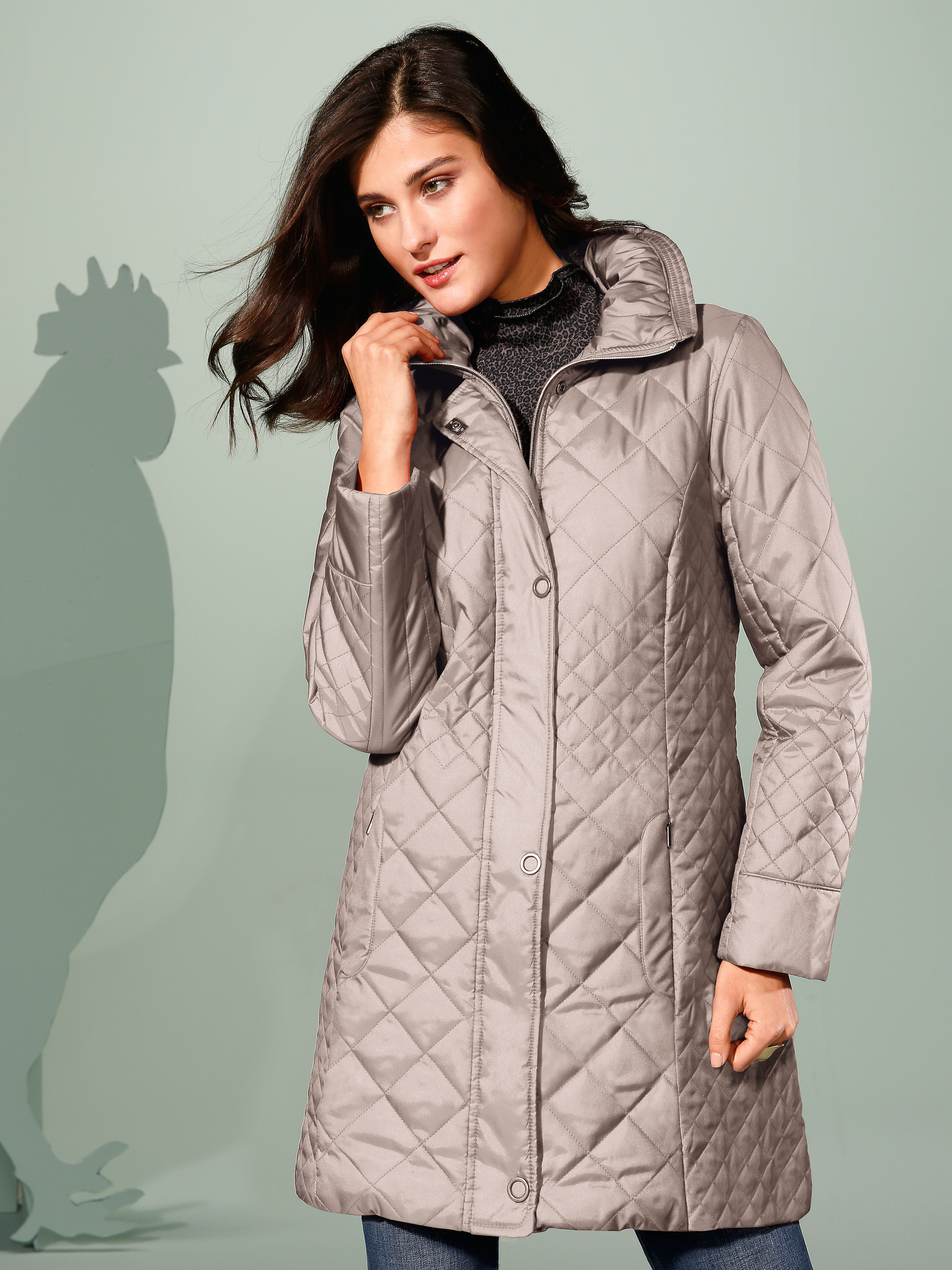 Image of Quilted jacket Peter Hahn beige size: 26