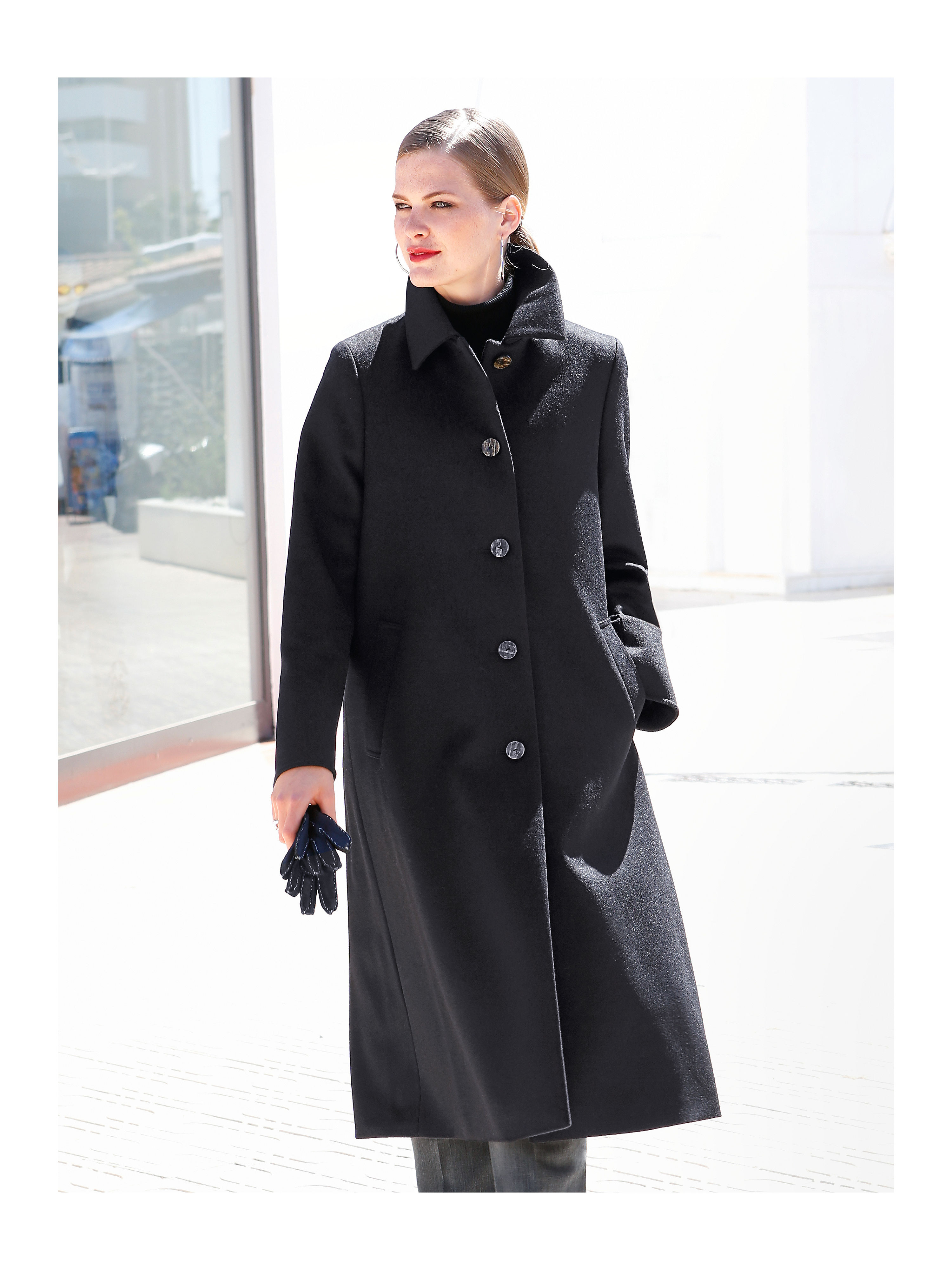 Image of Loden coat Peter Hahn black