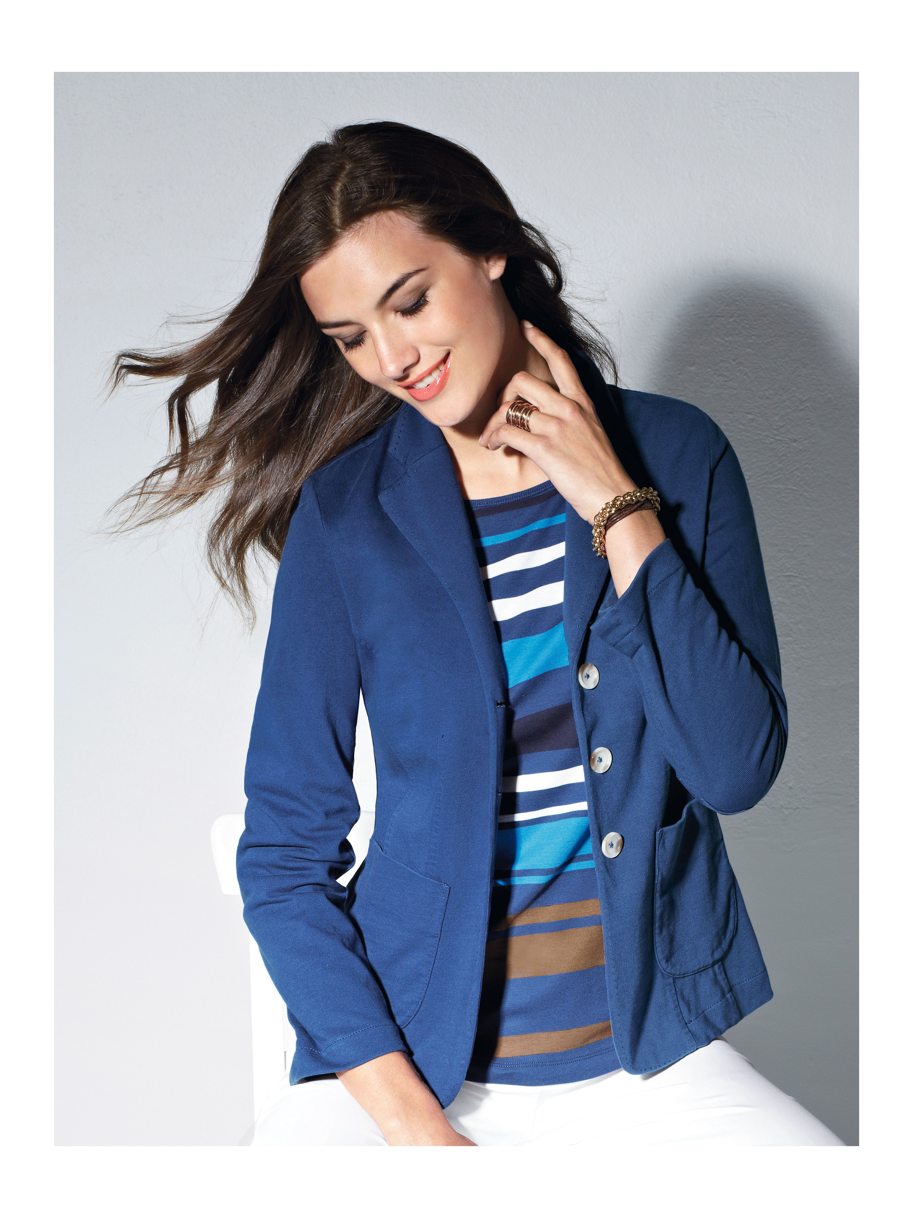 Image of Jersey blazer Brax Feel Good blue
