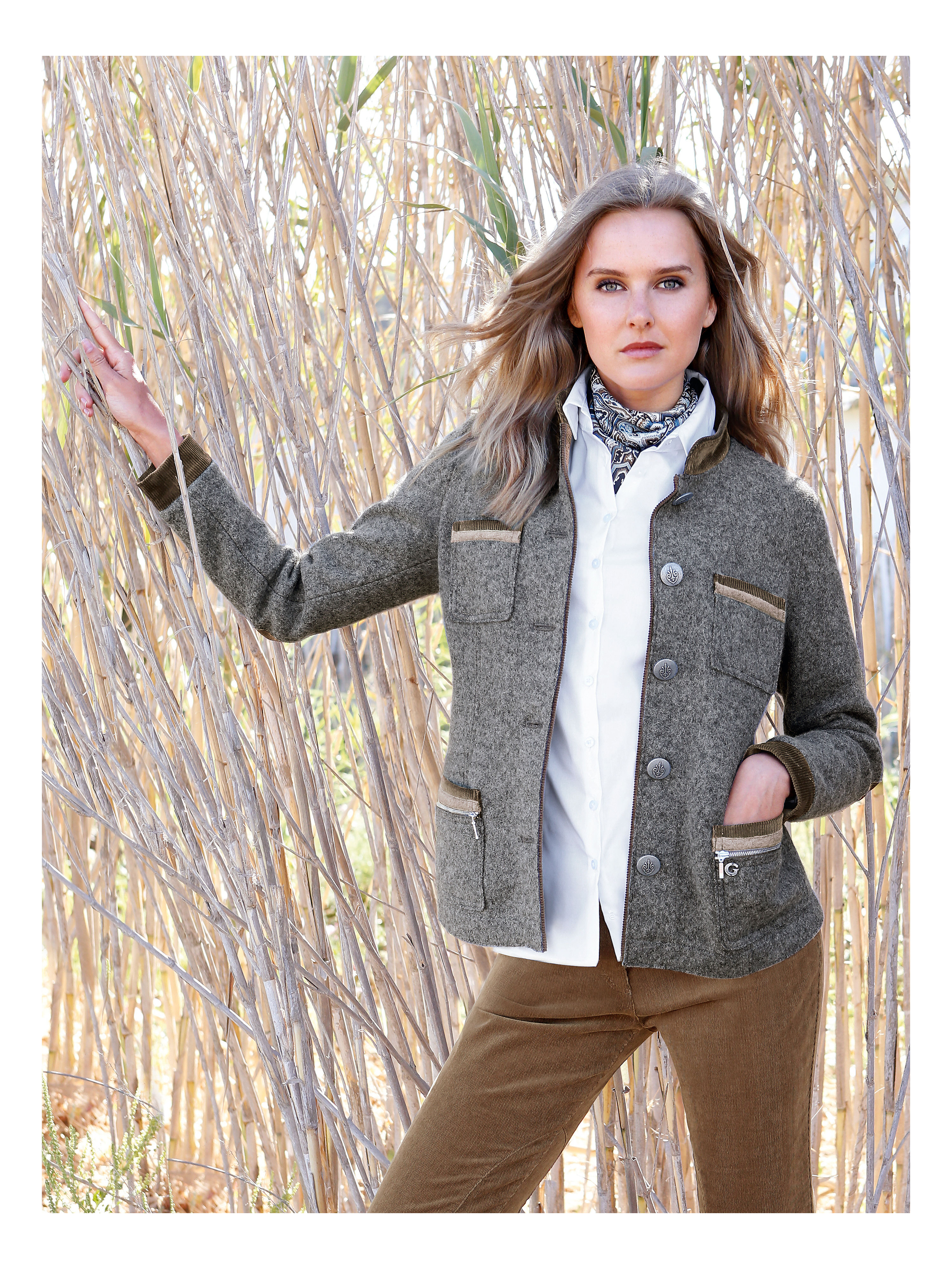 Image of Milled wool jacket Giesswein multicoloured