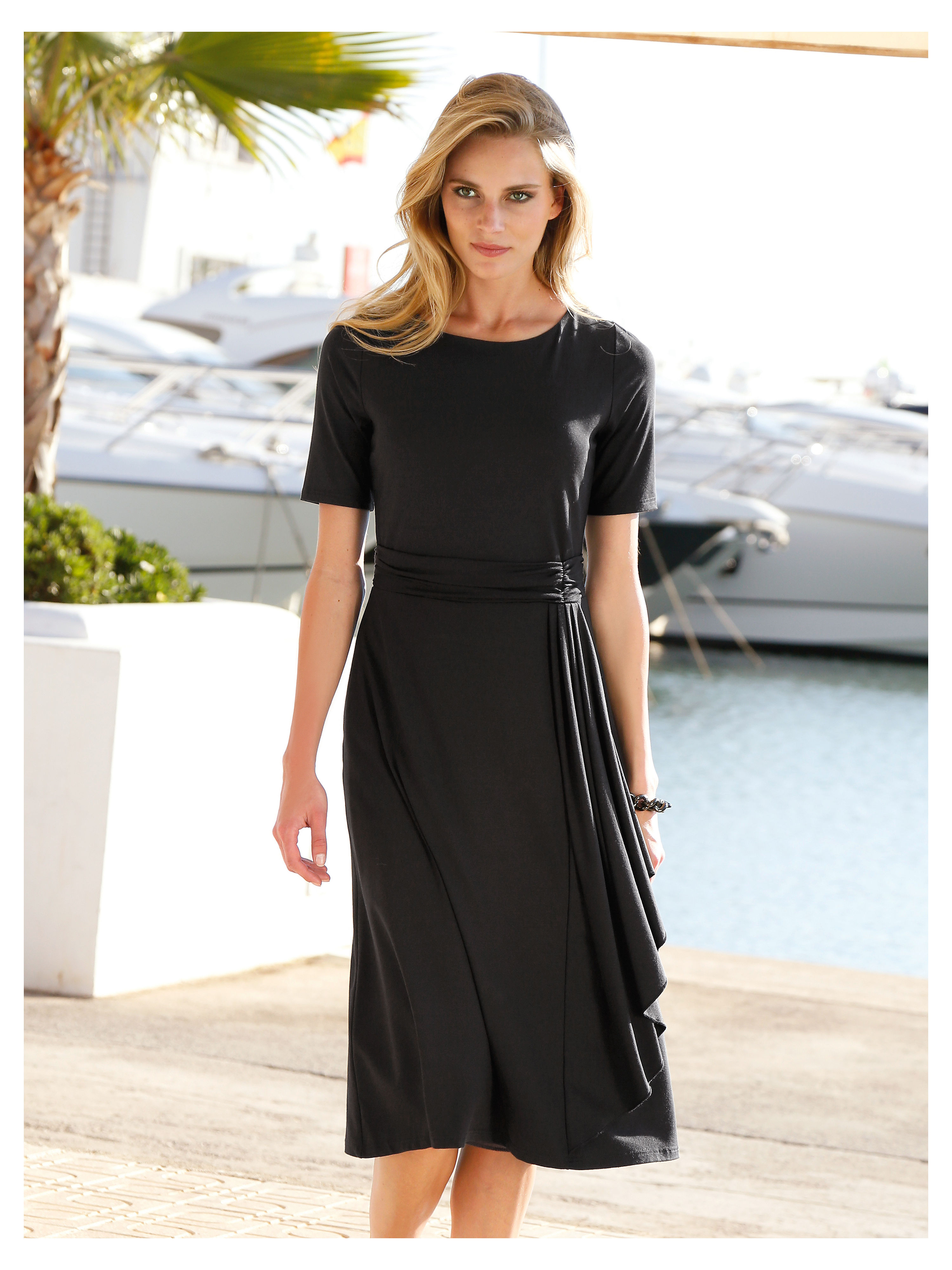 Image of Jersey dress Peter Hahn black size: 22s