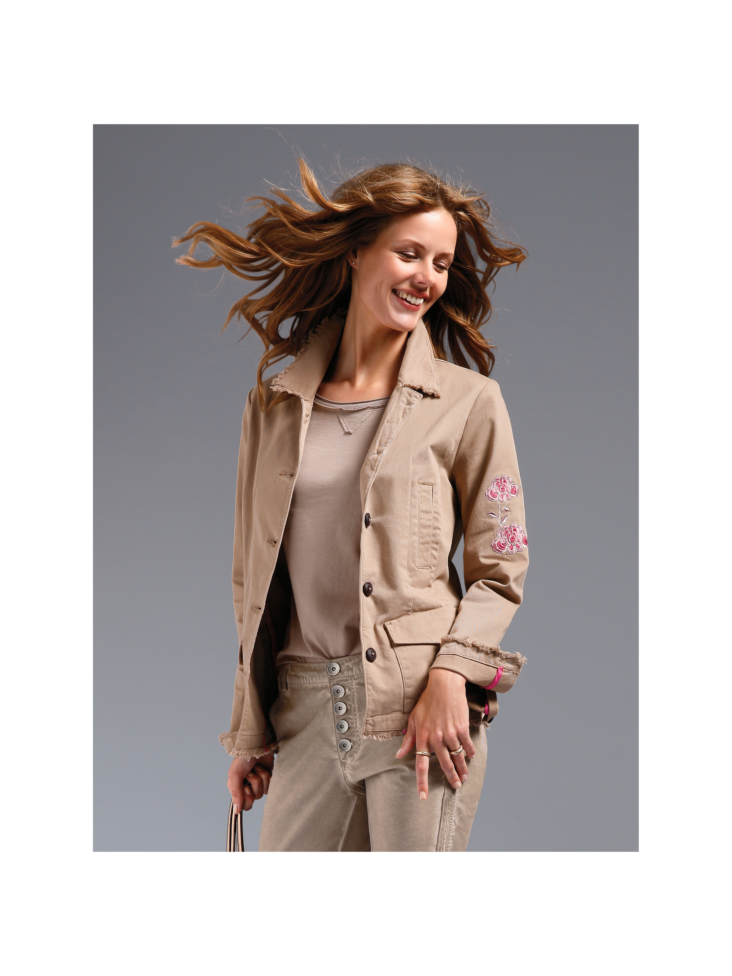 Image of Jacket Looxent beige size: 12