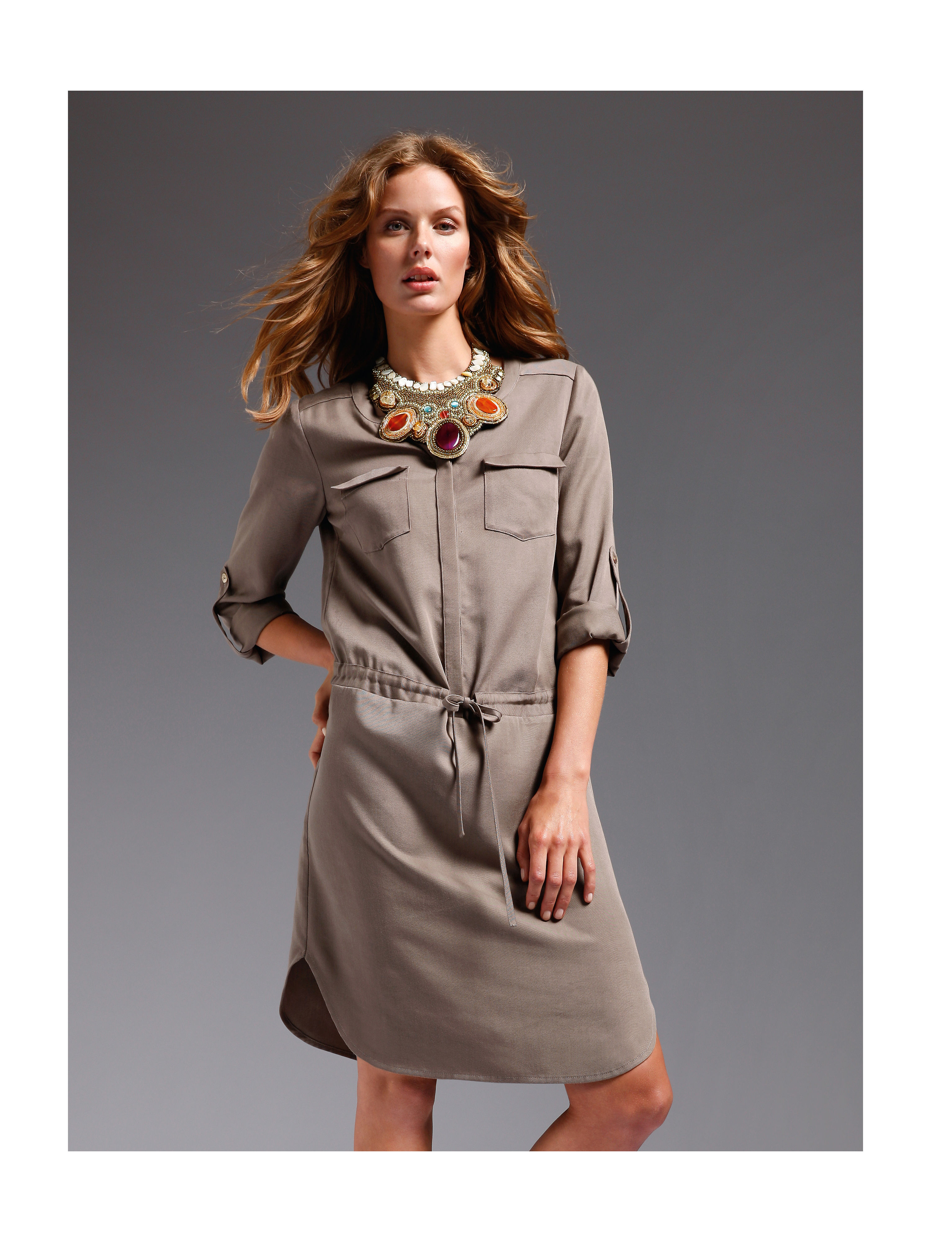 Image of Dress Looxent brown