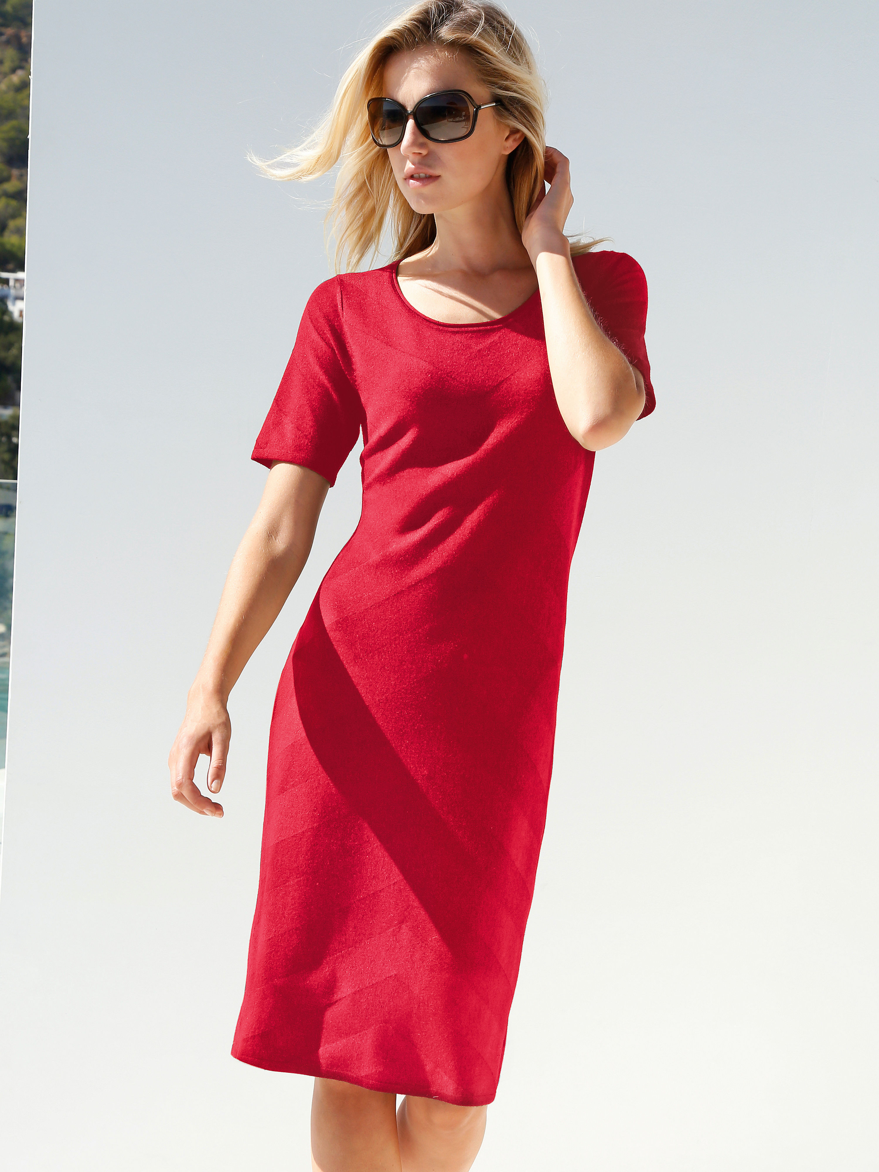 Image of Knitted dress Peter Hahn red size: 10s