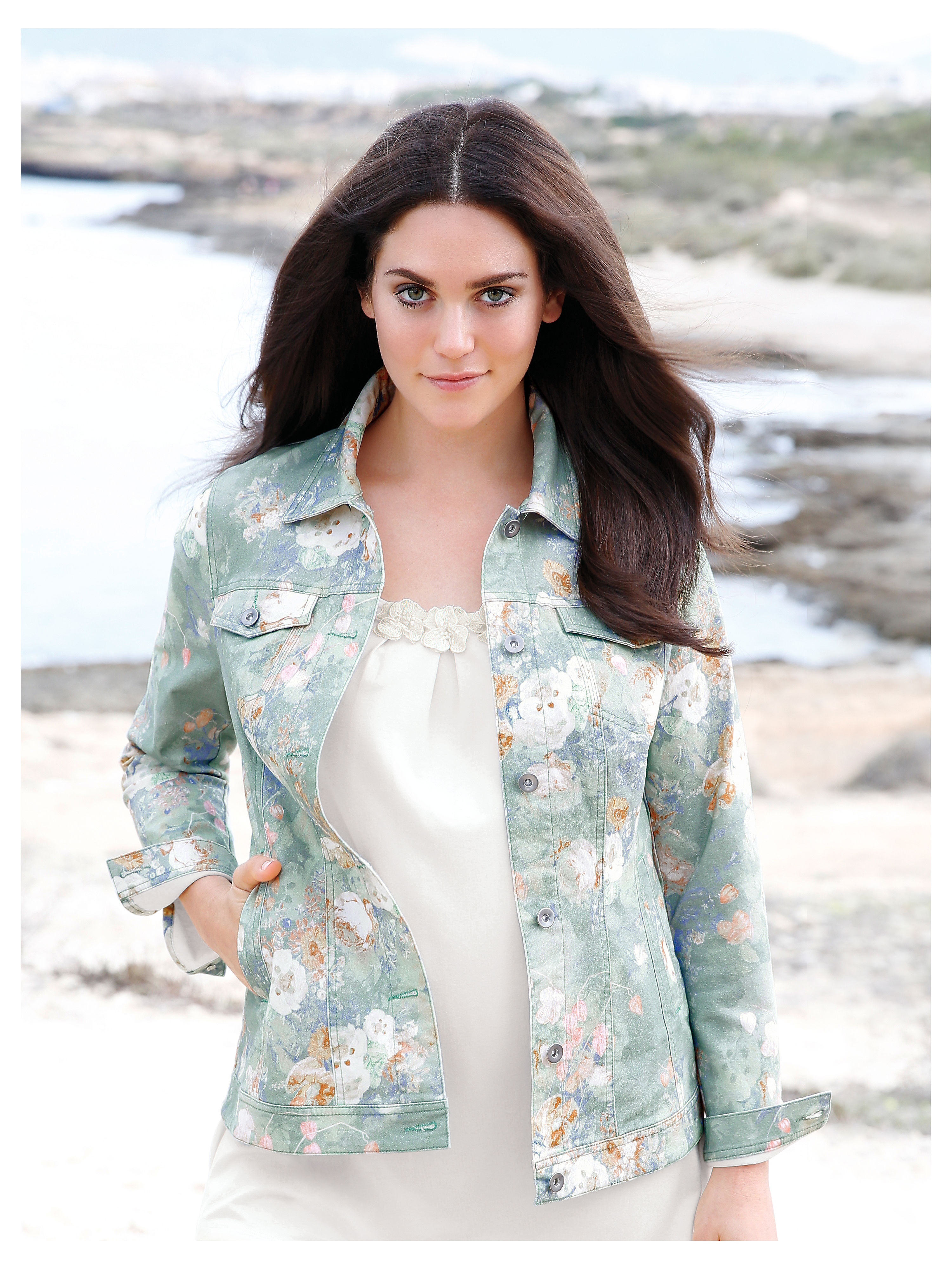 Image of Denim jacket Anna Aura multicoloured
