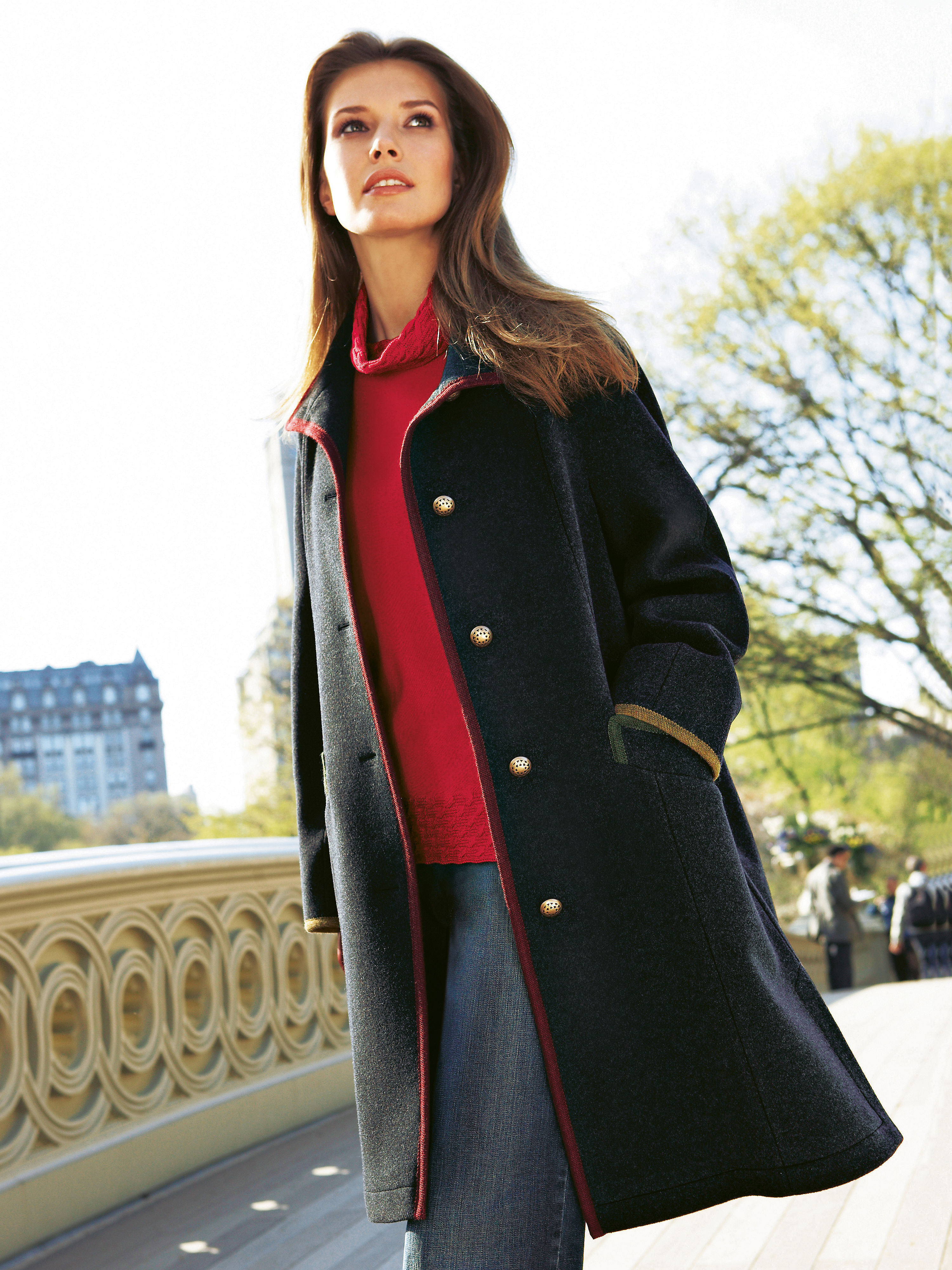 Image of Short cape coat Schneiders Salzburg grey