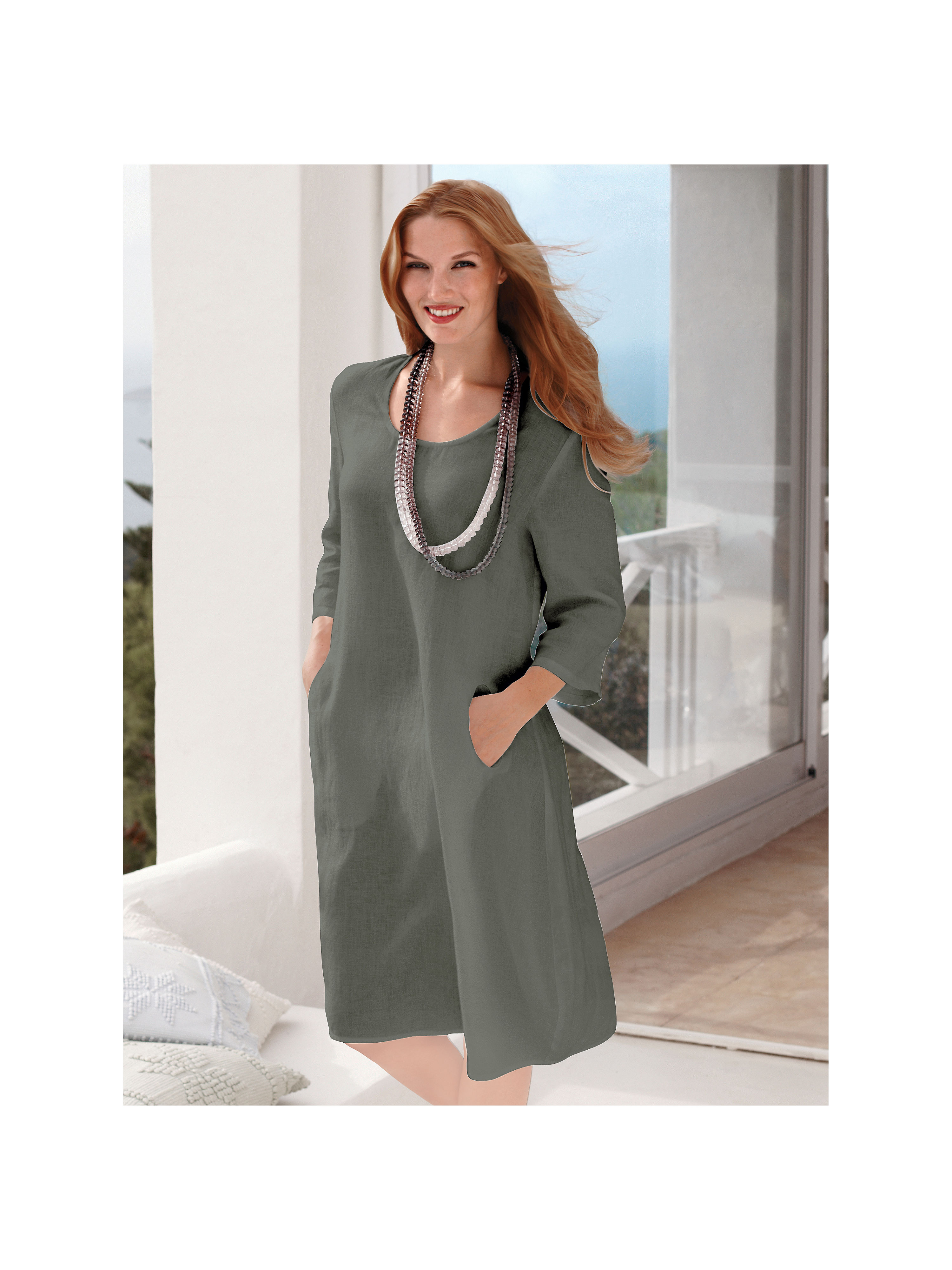 Image of Dress Anna Aura green
