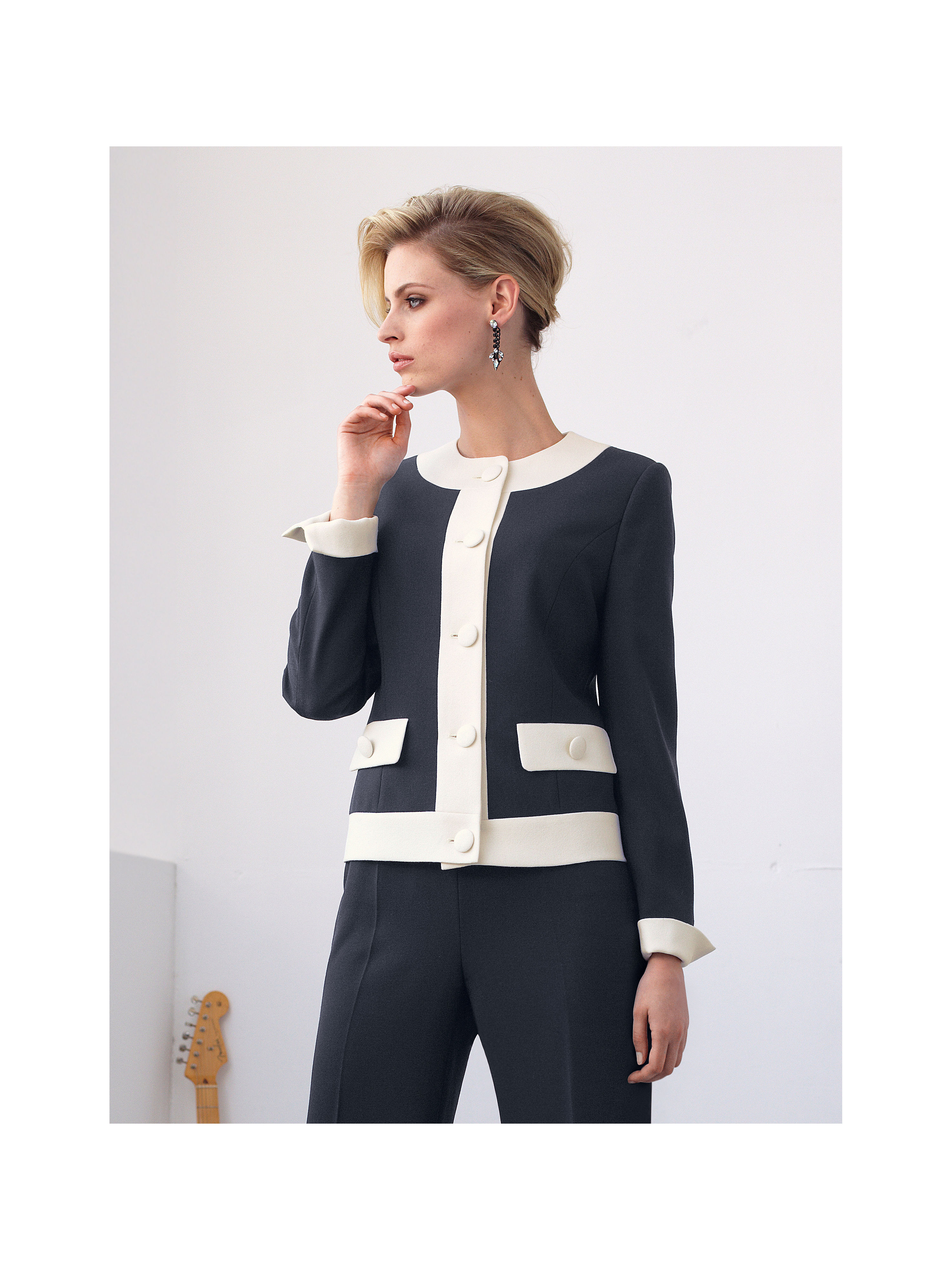 Image of Jacket in short cut Uta Raasch blue