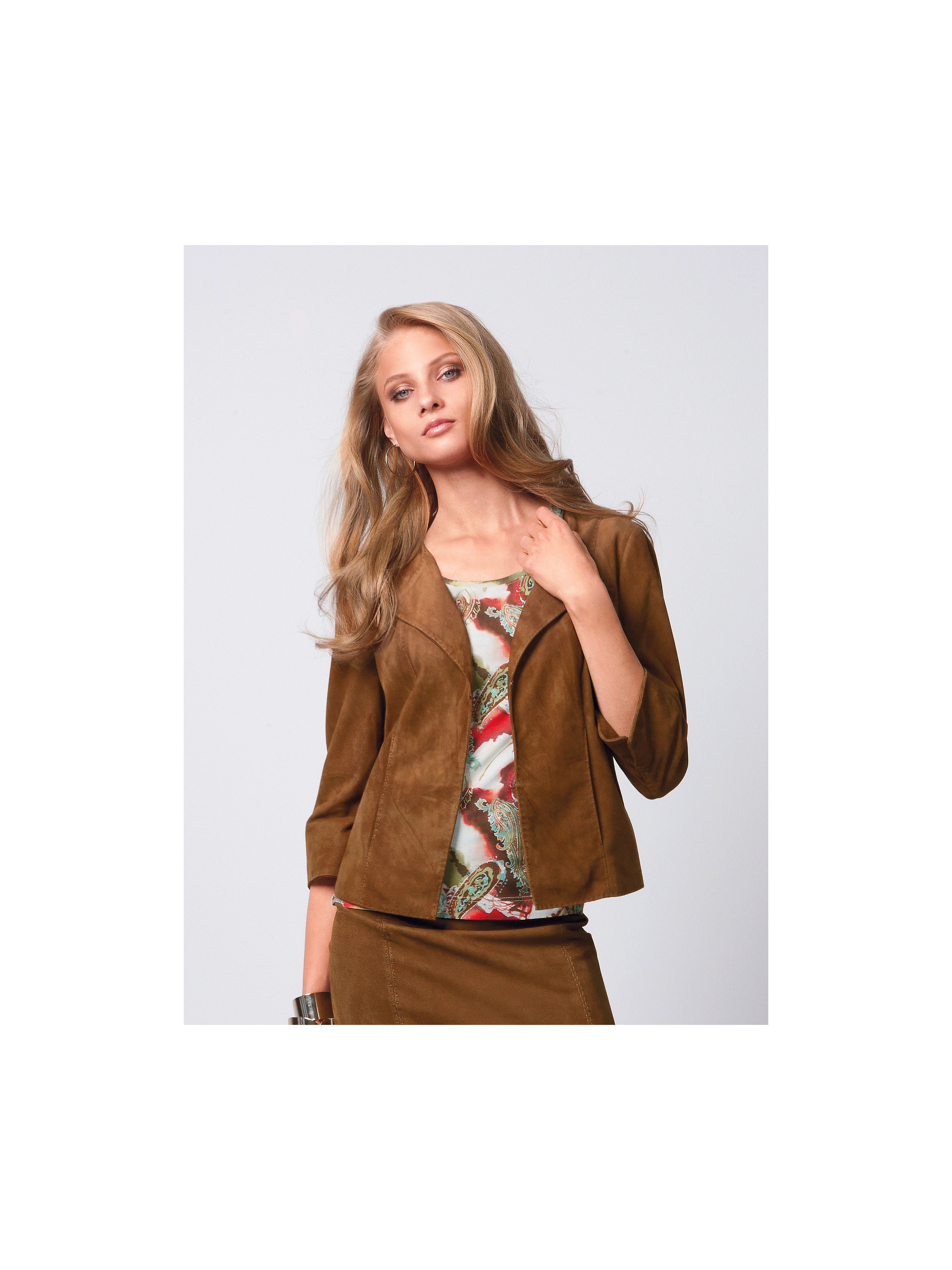 Image of Leather blazer Fadenmeister Berlin brown