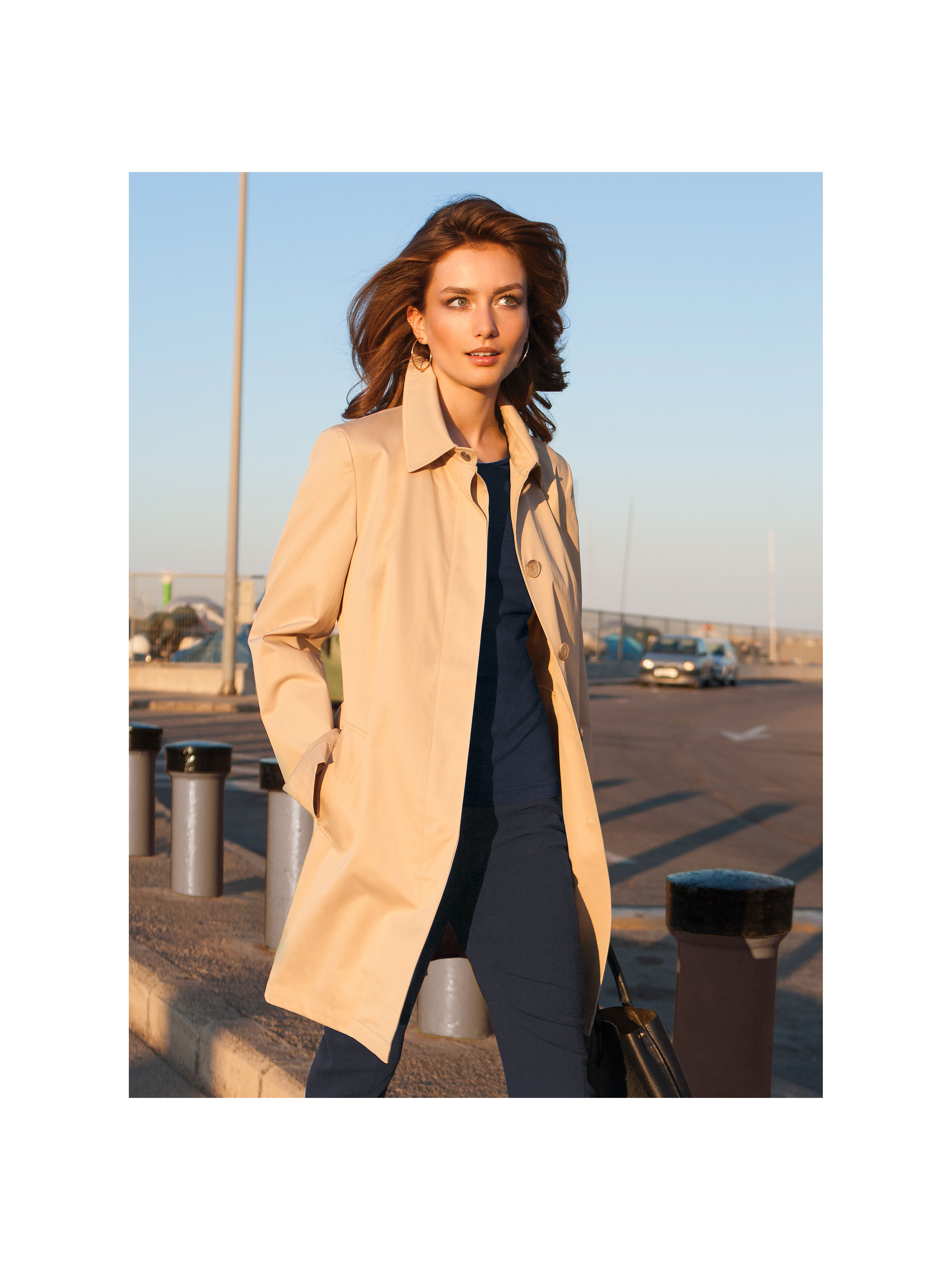Image of Short coat Peter Hahn beige size: 14